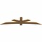 Ekena Millwork Alberta Smooth Timber Gable Bracket, Western Red Cedar, 96"W x 24"H x 1 1/2"D x 5 1/2"F, 6/12 Pitch GBW096X24X0206ALB00SWR - alternate 5